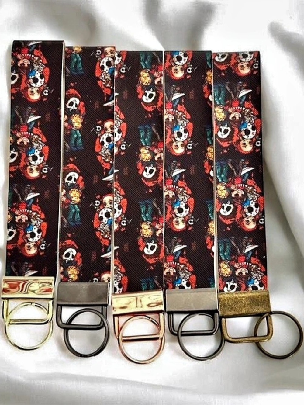 Horror Movie Character Wristlet Keychains